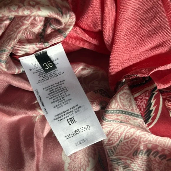 Etro Coral and Pink Floral Skirt Set